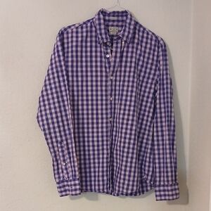 J.‎ Crew Pink and Purple Casual Button Down Shirt
